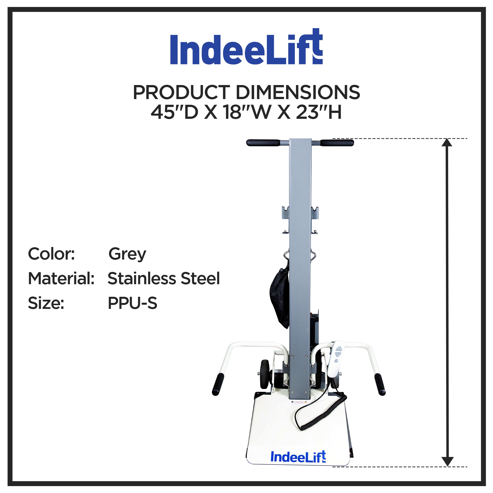 IndeeLift People Picker Upper | PPU-S 400 | Lift Assist, Fall Recovery, Transfer Aid