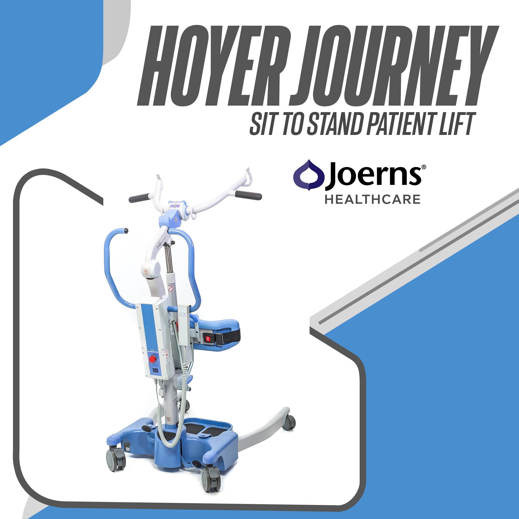 Joerns Hoyer Journey Sit to Stand Electric Power Patient Lift | Safe Working Load 340 Lbs.