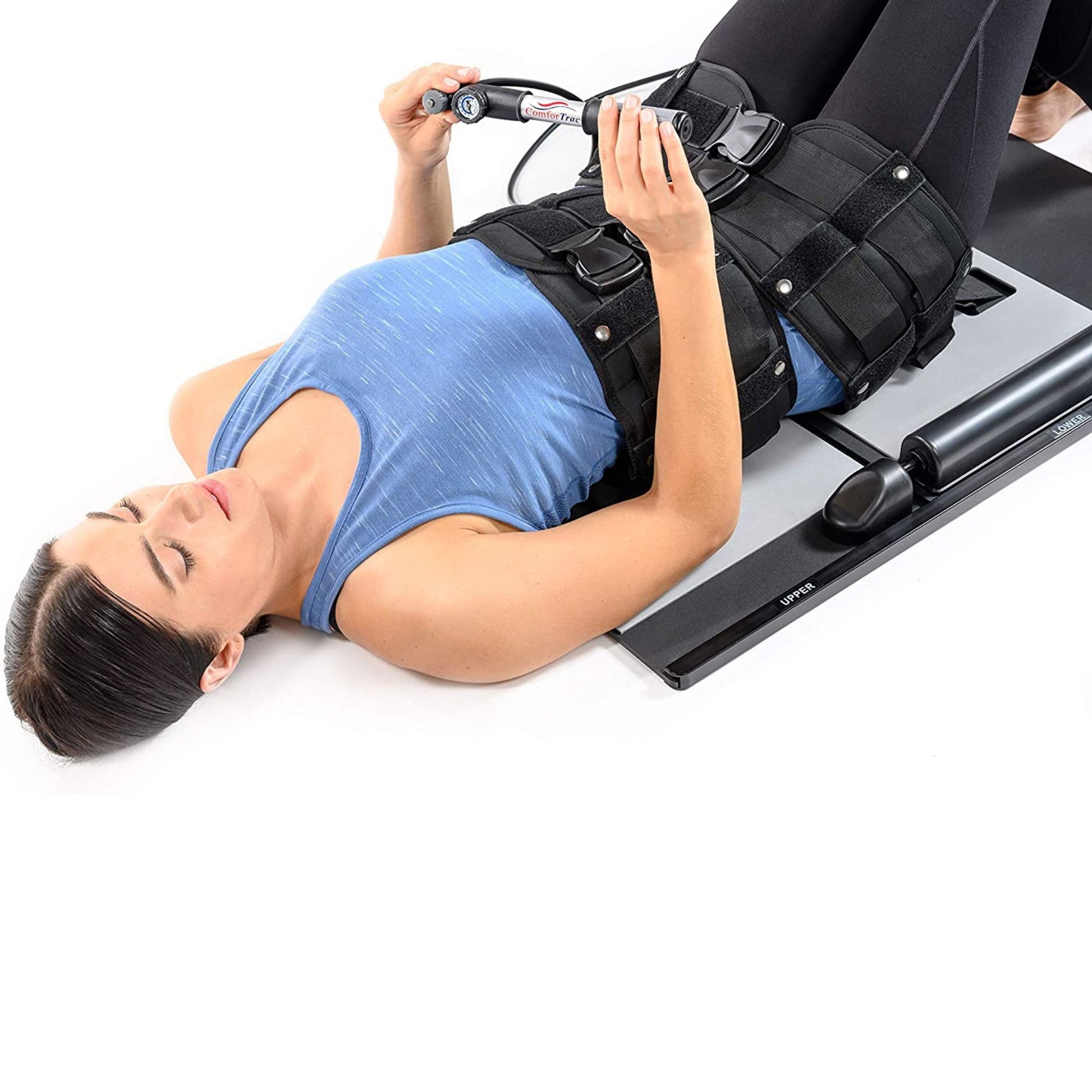 Electric Lumbar Traction Device - Back Massager With Heat, Vibration & Stretching For Pain Relief Spinal Decompression Pain Relief Machine Electric Lumbar Traction Device - Back Massager With Heat, Vibration & Stretching For Pain Relief Spinal Decompression Pain Relief Machine