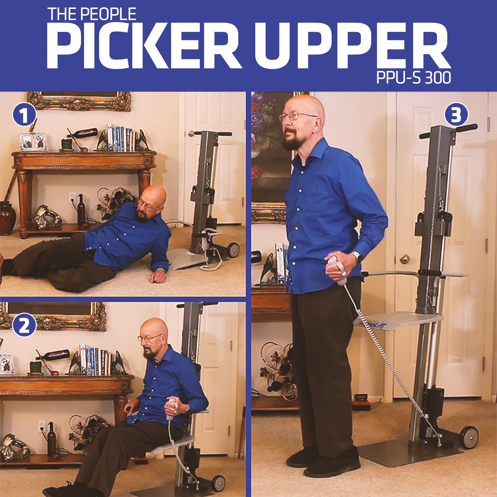 IndeeLift People Picker Upper | PPU-S 300 | Lift Assist, Fall Recovery, Transfer Aid