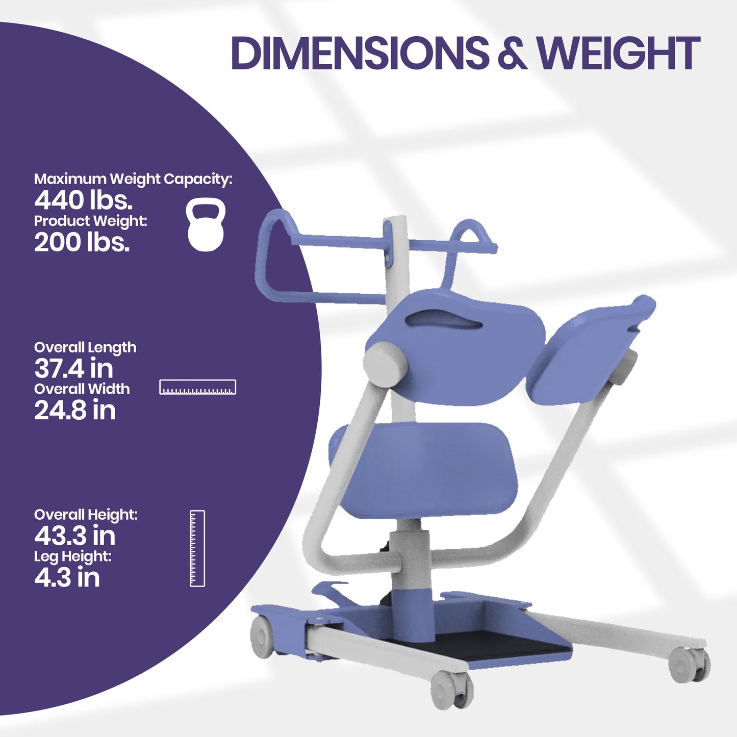 Hoyer Up Sit-to-Stand Patient Lift for Small Spaces