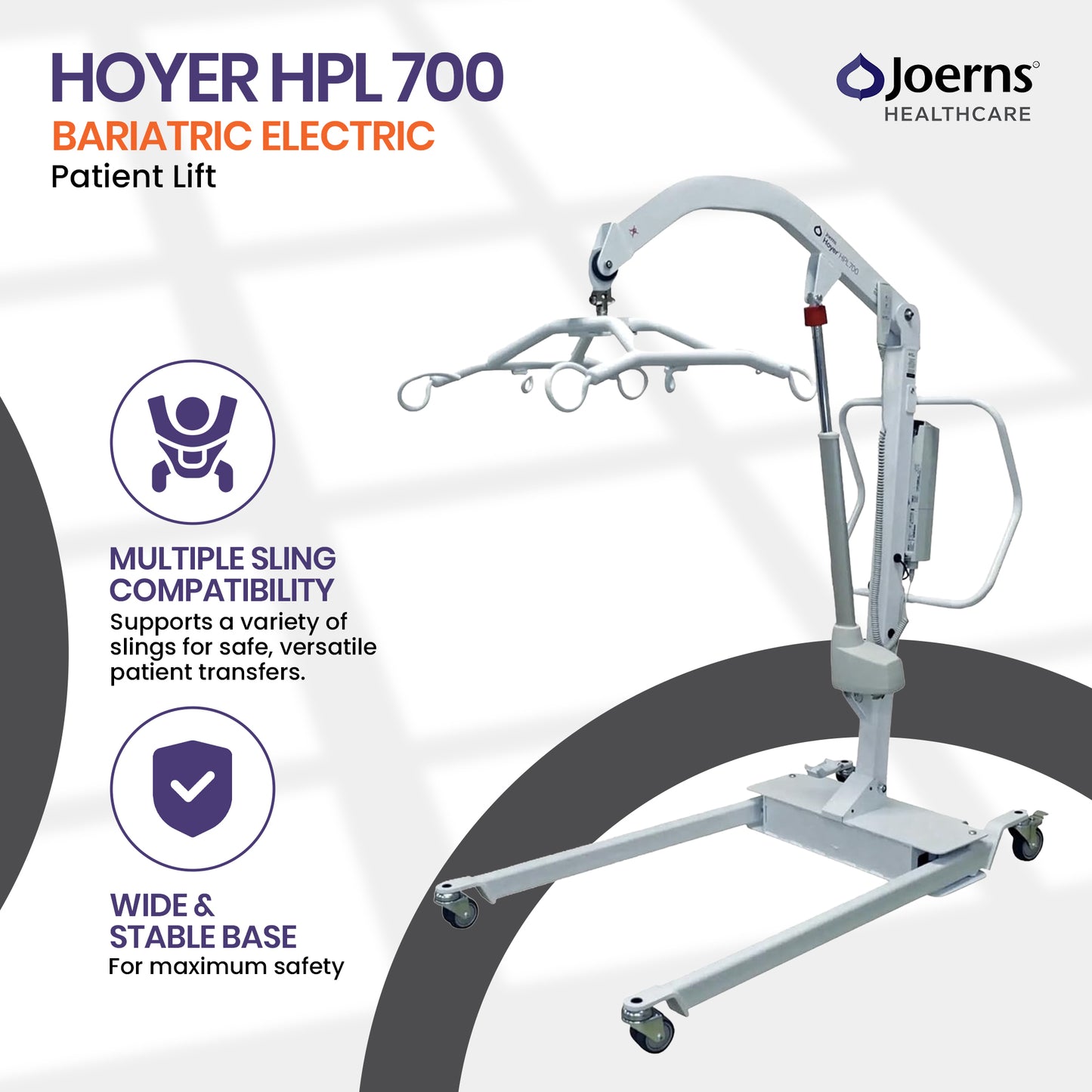 Hoyer HPL700 Electric Mobile Bariatric Patient Lift