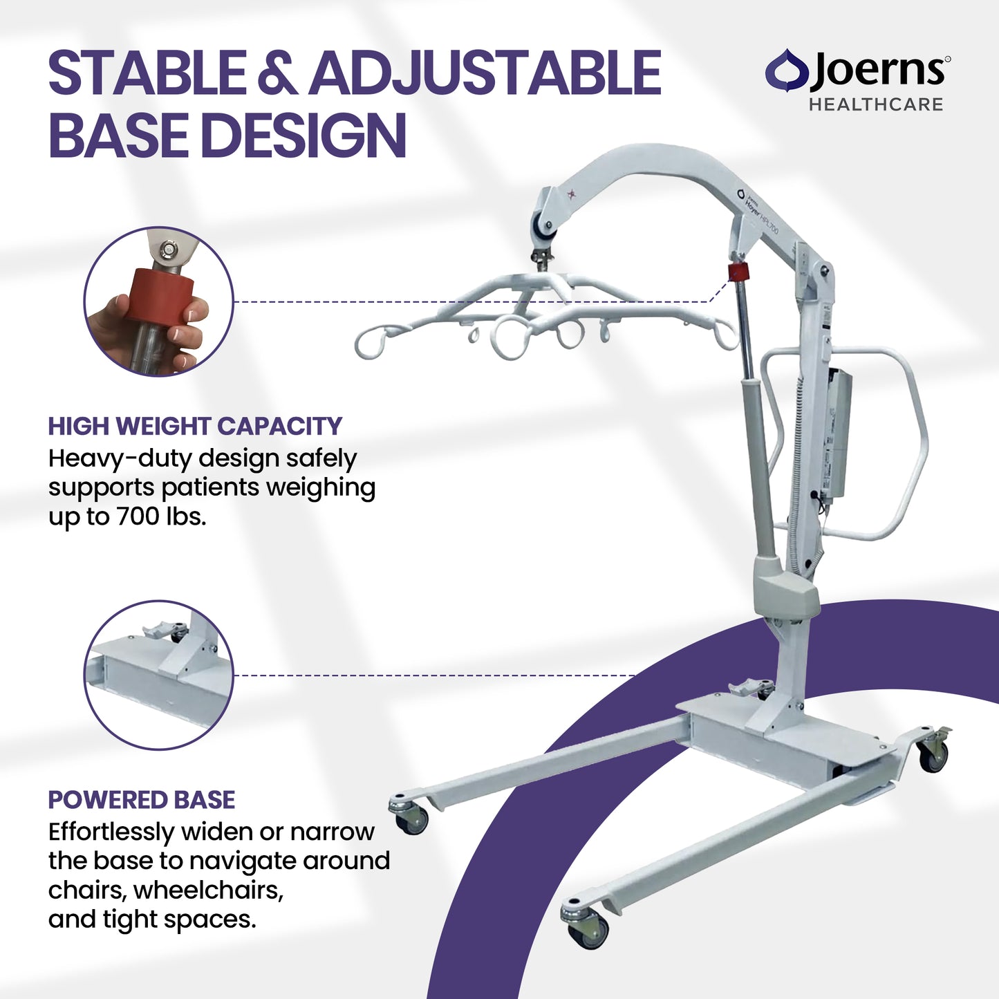 Hoyer HPL700 Electric Mobile Bariatric Patient Lift