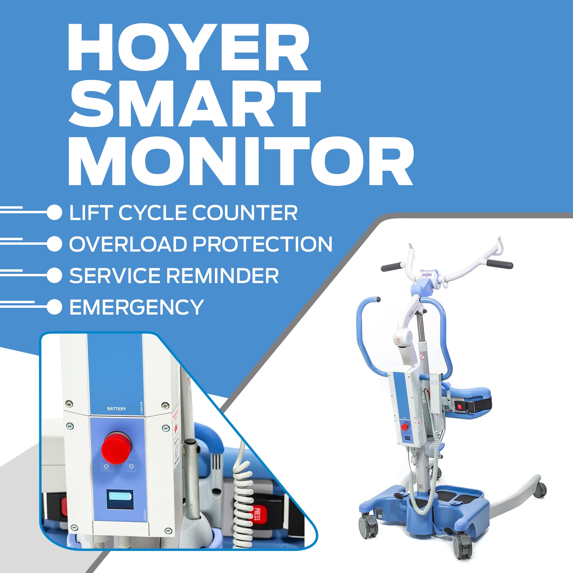 Joerns Hoyer Journey Sit to Stand Electric Power Patient Lift | Safe Working Load 340 Lbs.