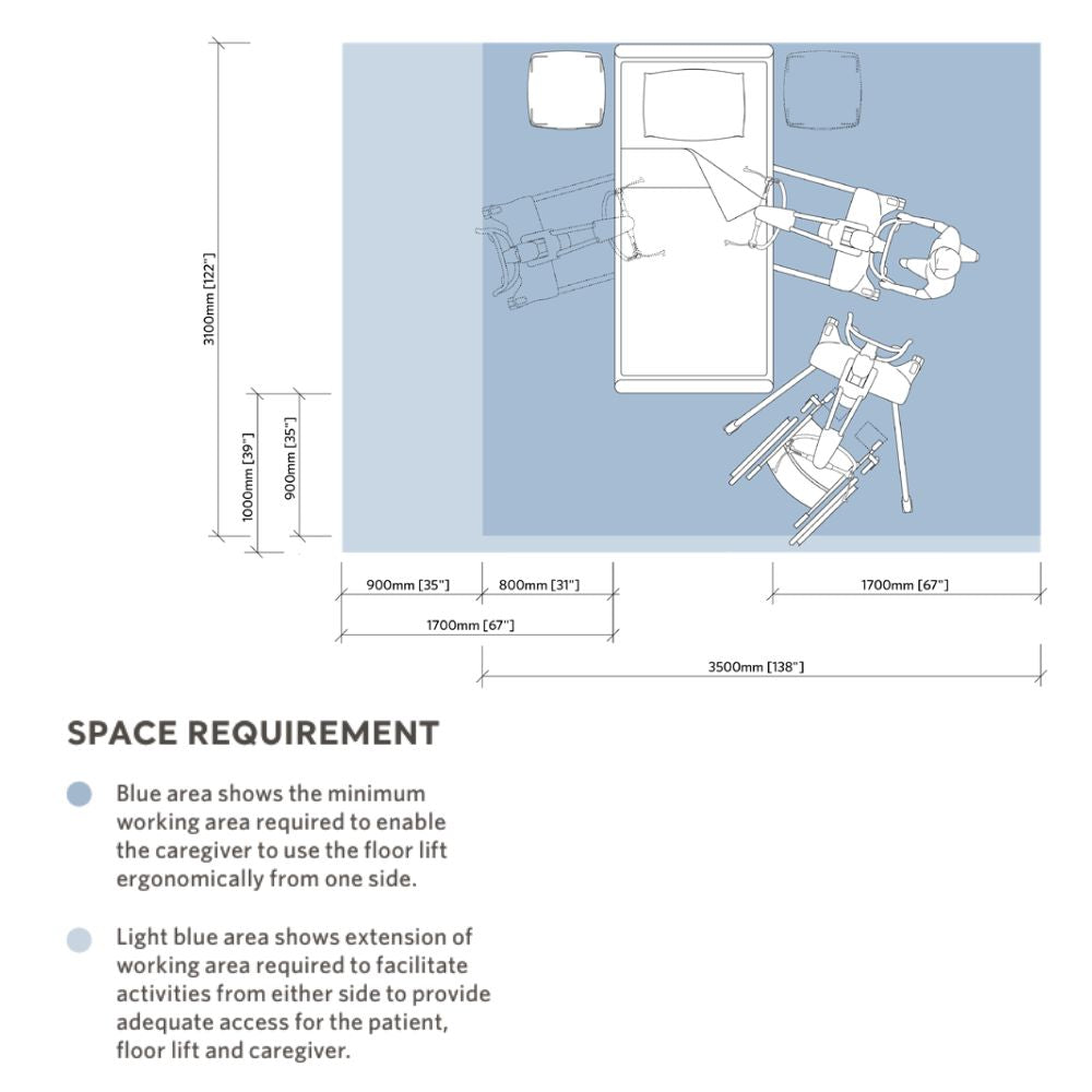 Maxi Move 5 Multifunctional Patient Floor Lift