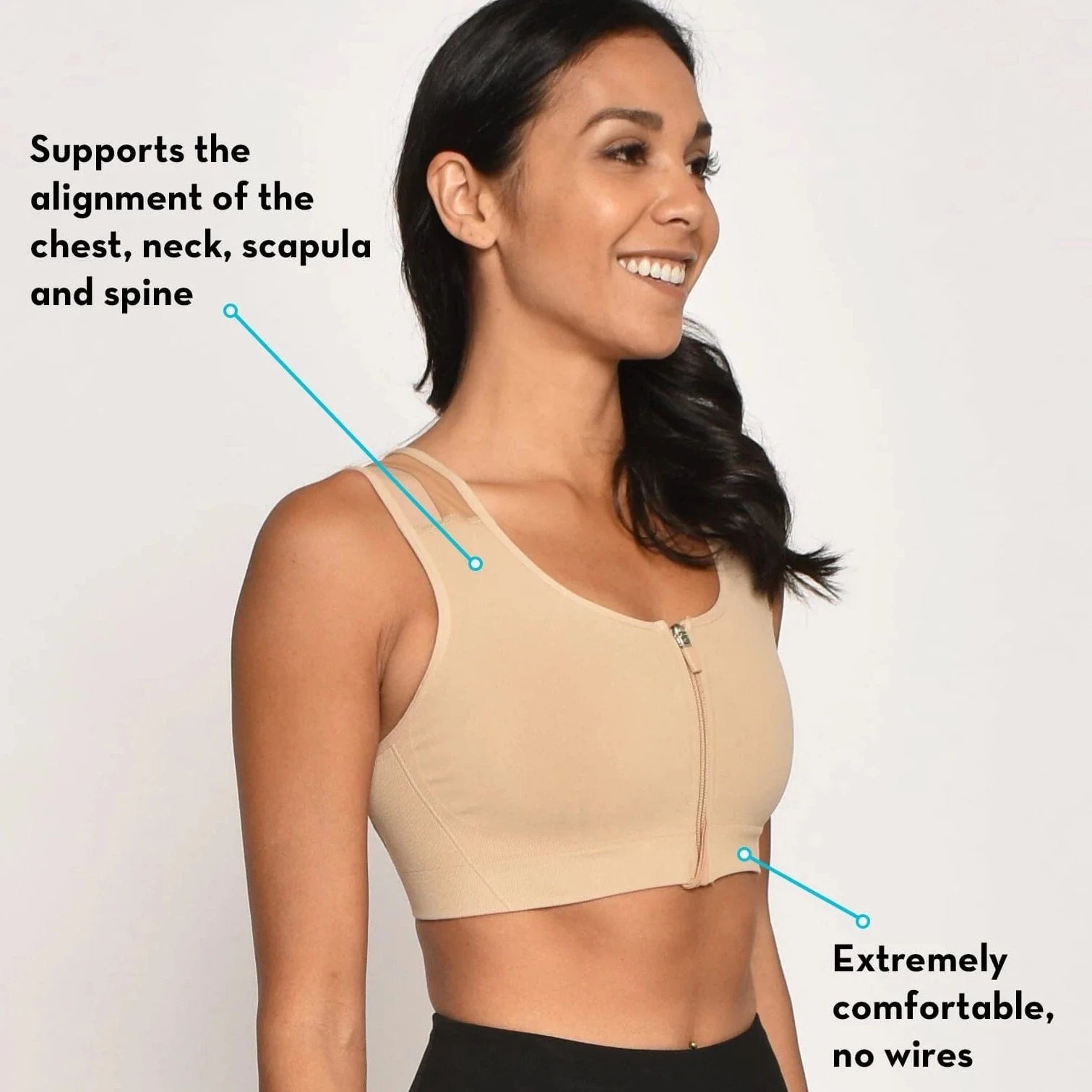 Alignmed top posture bra