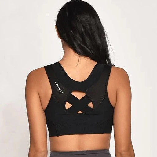 ALIGNMED ZIPPER POSTURE SPORTS BRA FOR WOMEN – ShopOrthopedics