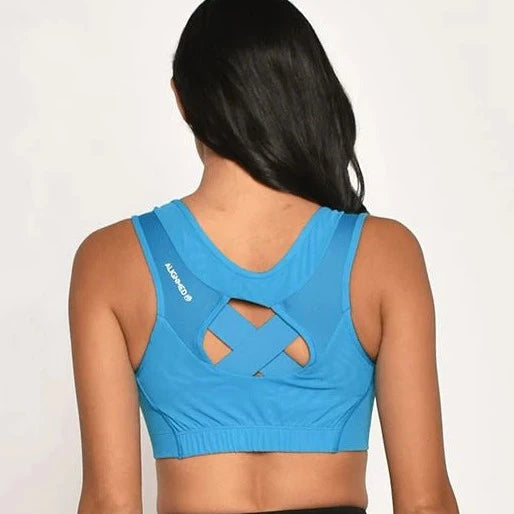 ALIGNMED ZIPPER POSTURE SPORTS BRA FOR WOMEN