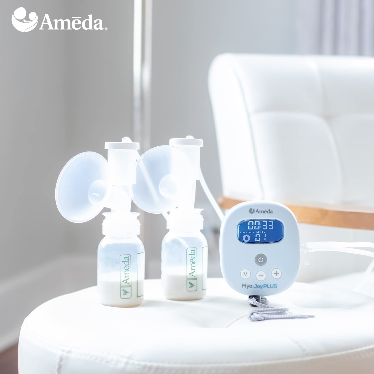 Ameda MYA Joy Plus Rechargeable Breast Pump with Deluxe Tote