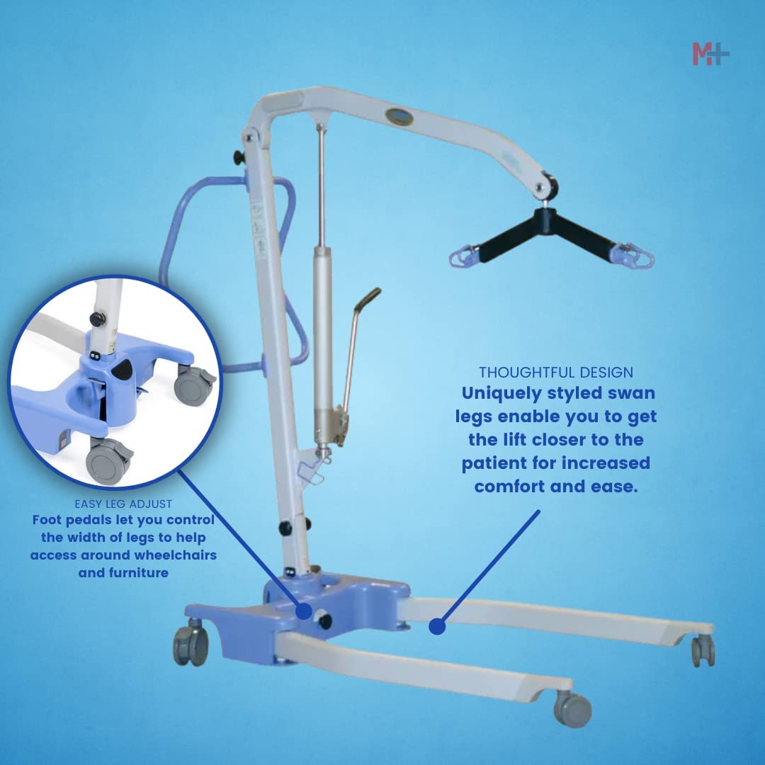 Joerns Hoyer Advance Portable Patient Lift | Hydraulic Power | Safe Working Load 340 Lbs.