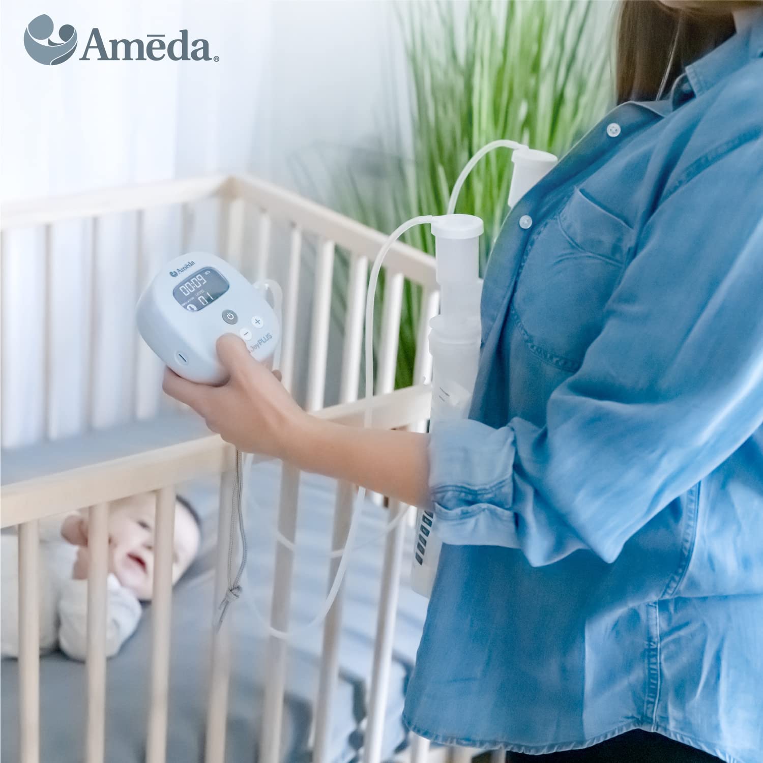 Ameda MYA Joy Plus Rechargeable Breast Pump with Deluxe Tote