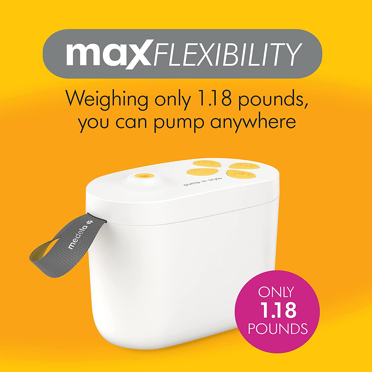 Medela Pump in Style with MaxFlow | Electric Breast Pump, Closed System | Portable