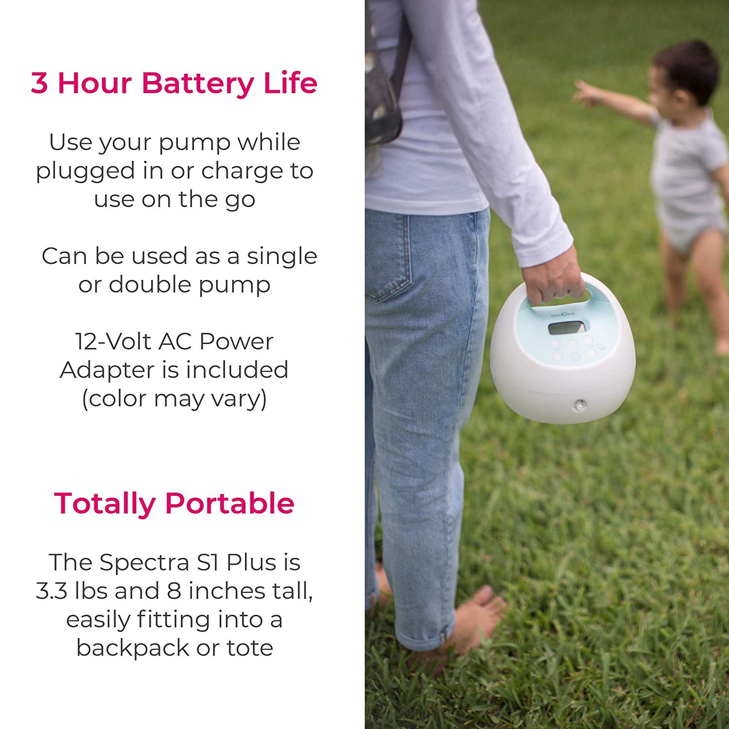 Spectra - S1 Plus Electric Breast Milk Pump for Baby Feeding